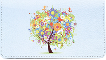 Tree For All Seasons Leather Checkbook Cover