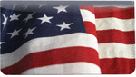 American Pride Leather Checkbook Cover
