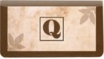 Monogram Q Leather Checkbook Cover