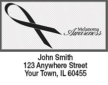 Melanoma Awareness Ribbon Address Labels