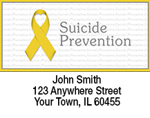 Suicide Prevention Ribbon Address Labels