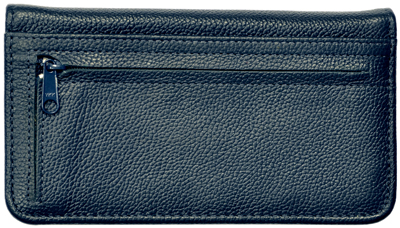 Blue Leather Zippered Cover