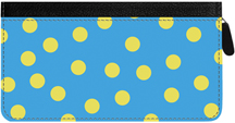 Dots Zippered Checkbook Cover