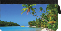 Island Paradise Zippered Checkbook Cover