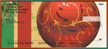 Red Ornaments Personal Checks