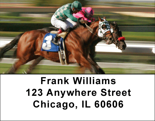 Racing The Ponies Address Labels