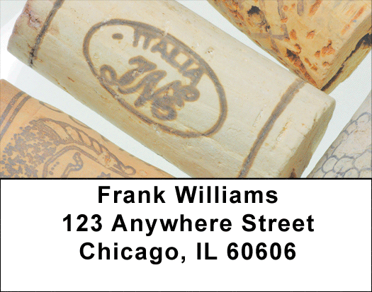 Popin Corks Address Labels