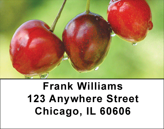 Cherries Address Labels