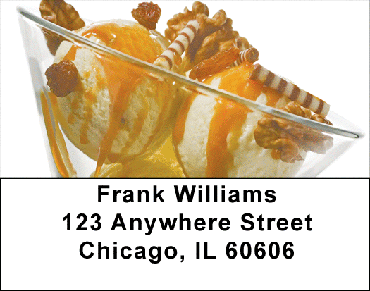 Sinful Sundaes Address Labels