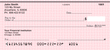 Pink Safety Personal Checks
