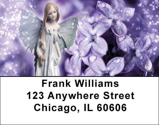 Spring Flower Fairies Address Labels