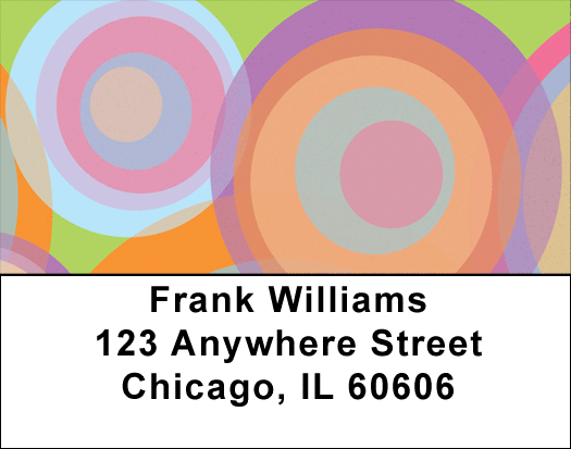 Disco Circles Address Labels