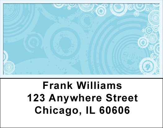 Cool Blues Address Labels