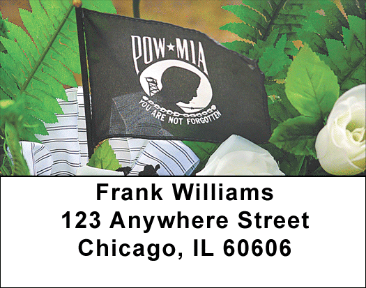MIA Flags Address Labels