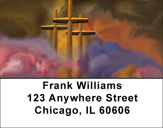 Crosses - Golden Crosses Address Labels