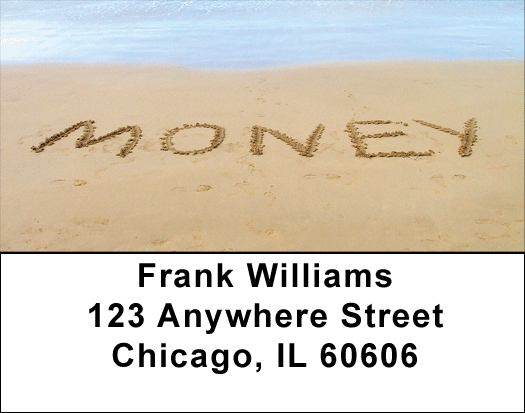 Messages In Sand Address Labels