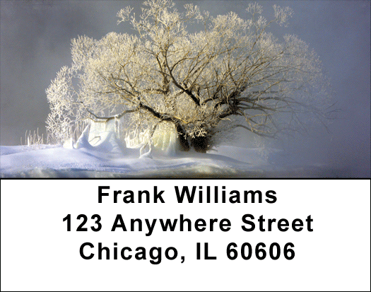 Snowy Winters Address Labels