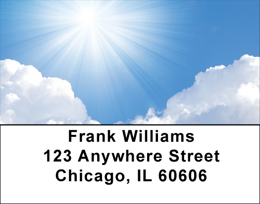 Sun Rays Address Labels