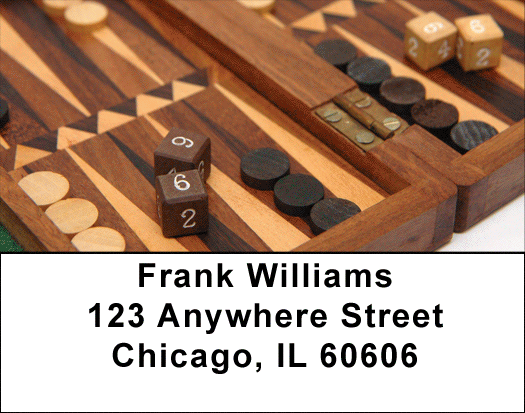 Backgammon Address Labels