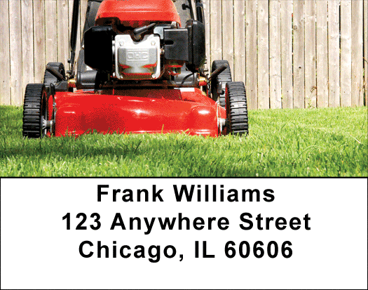 Lawn Mowing Address Labels