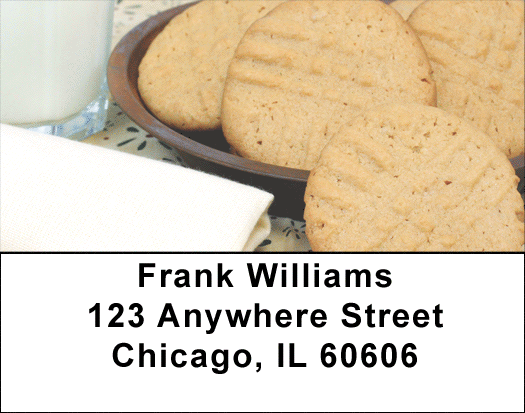 Milk and Cookies Address Labels