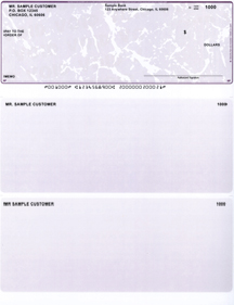 Purple Marble Top Style Voucher Computer Checks