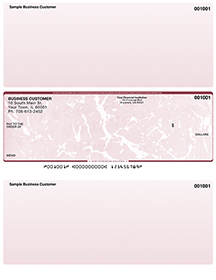 Burgundy Marble Laser Business One Per Page Voucher Checks - Middle