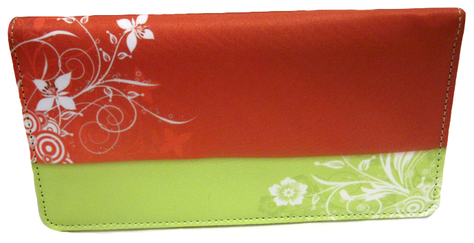 Creeping From The Corner Cloth Checkbook Cover