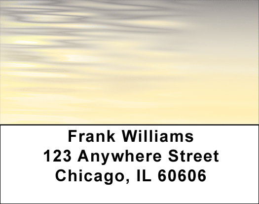 Black Gold Address Labels