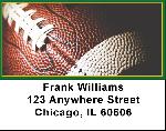 Green & Gold Football Team Address Labels