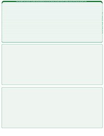 Green Lines Blank Stock for Computer Voucher Checks Top Style