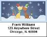 Kitty Holiday Harmony Address Labels