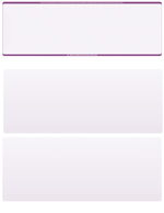 Violet Safety Blank Stock for Computer Voucher Checks Top Style