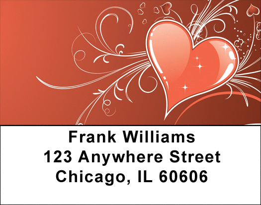Twisted Hearts Address Labels