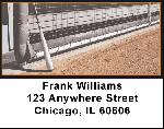 Orange & Black Baseball Team Address Labels