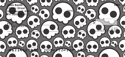 Skull Patterns In Black And White