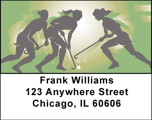 Girls Field Hockey Address Labels