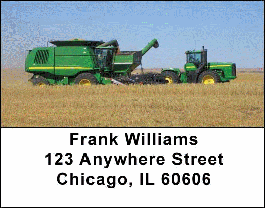 Big Green Machines Address Labels