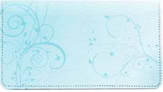 Vines Leather Checkbook Cover