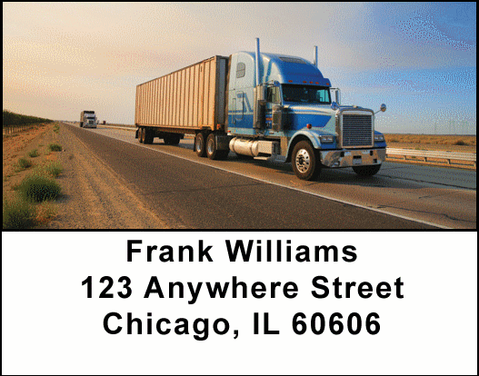 Big Pete Trucks Address Labels