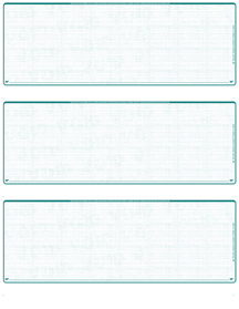 Teal Safety 3 to a Page Voucher Computer Checks