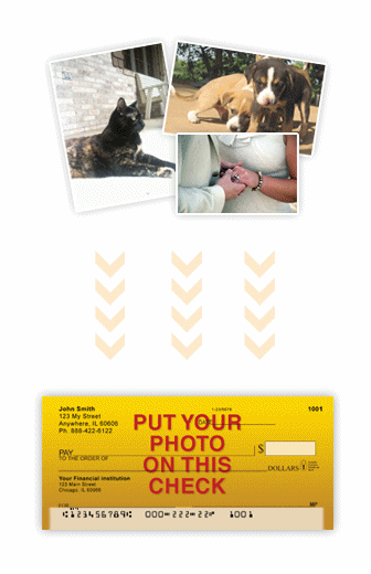 personalized checks with photo, personalized photo checks, personalized photo check, your own photo checks, your photos on checks
