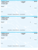 Teal Marble 3 Per Page Laser Checks Product Image