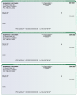 Blue Green 3 Per Page Laser Checks Product Image