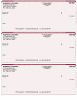 Burgundy Safety 3 Per Page Laser Checks Product Image