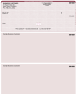 Burgundy Safety High Security Top Laser Checks Product Image