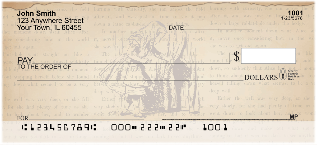 Alice's Adventures In Wonderland Checks