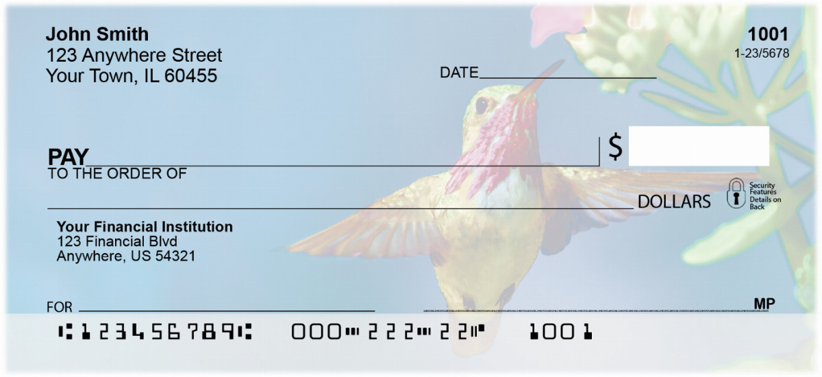 Hummingbirds Personal Checks