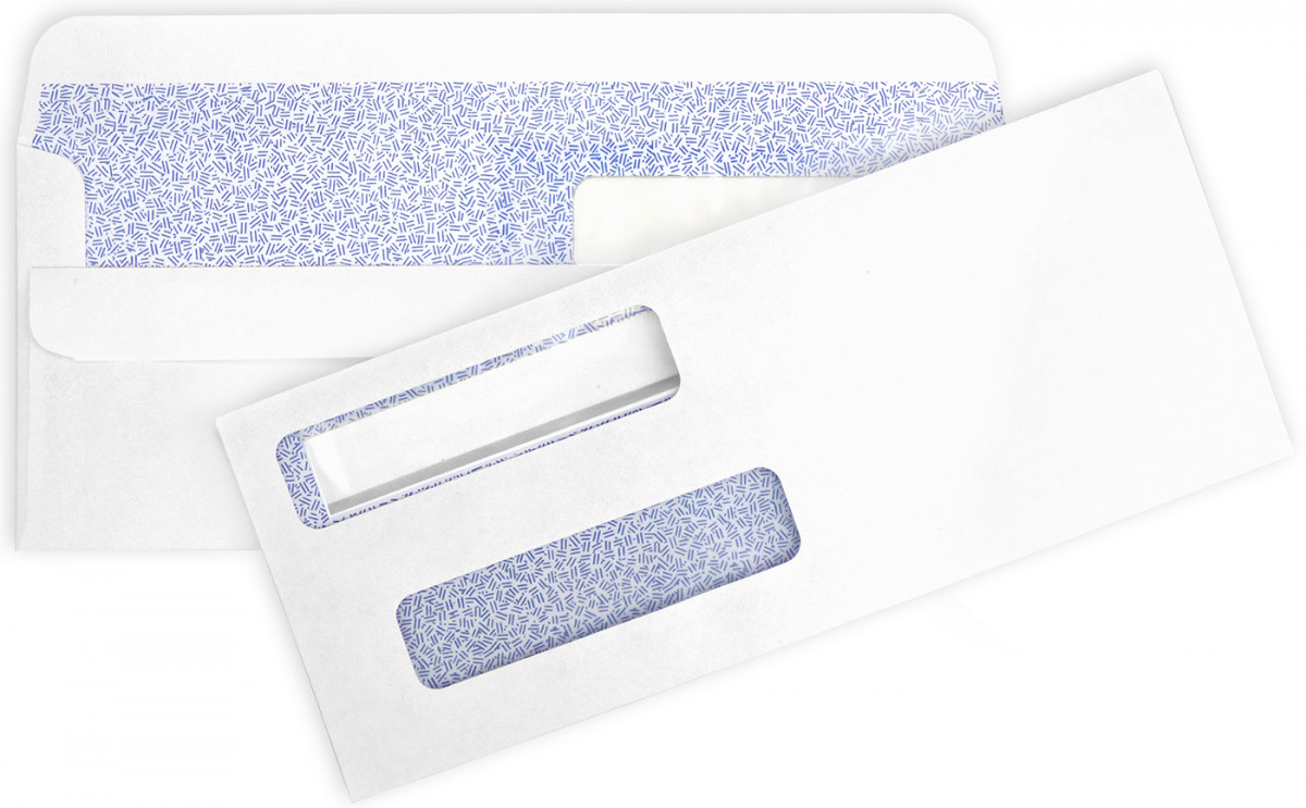 Double Window Self-Sealing Envelopes