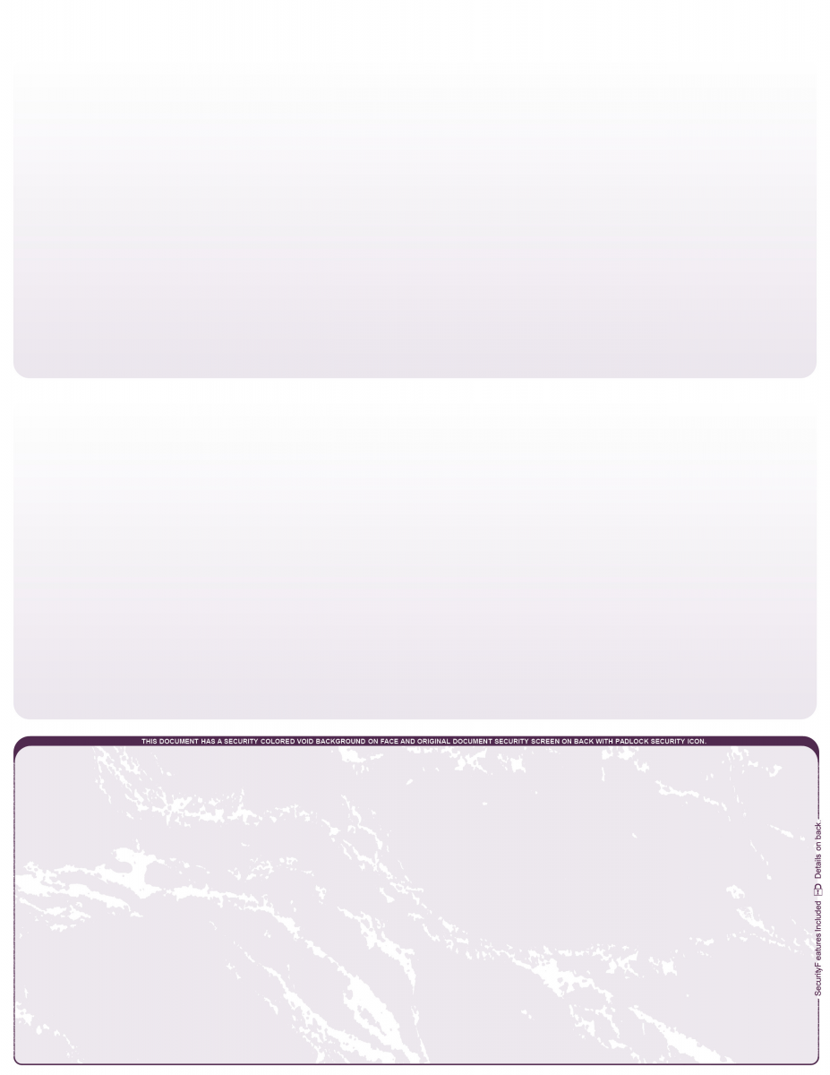 Blank Bottom Laser Checks